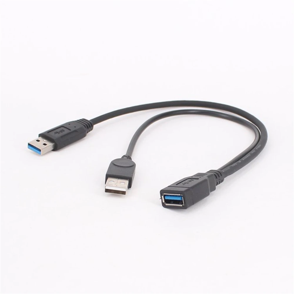 2,0 A macho A USB hembra 2 Doble fuente de alimentación Dual, Cable de extensión divisor USB hembra, HUB de carga para impresoras - imagen 5
