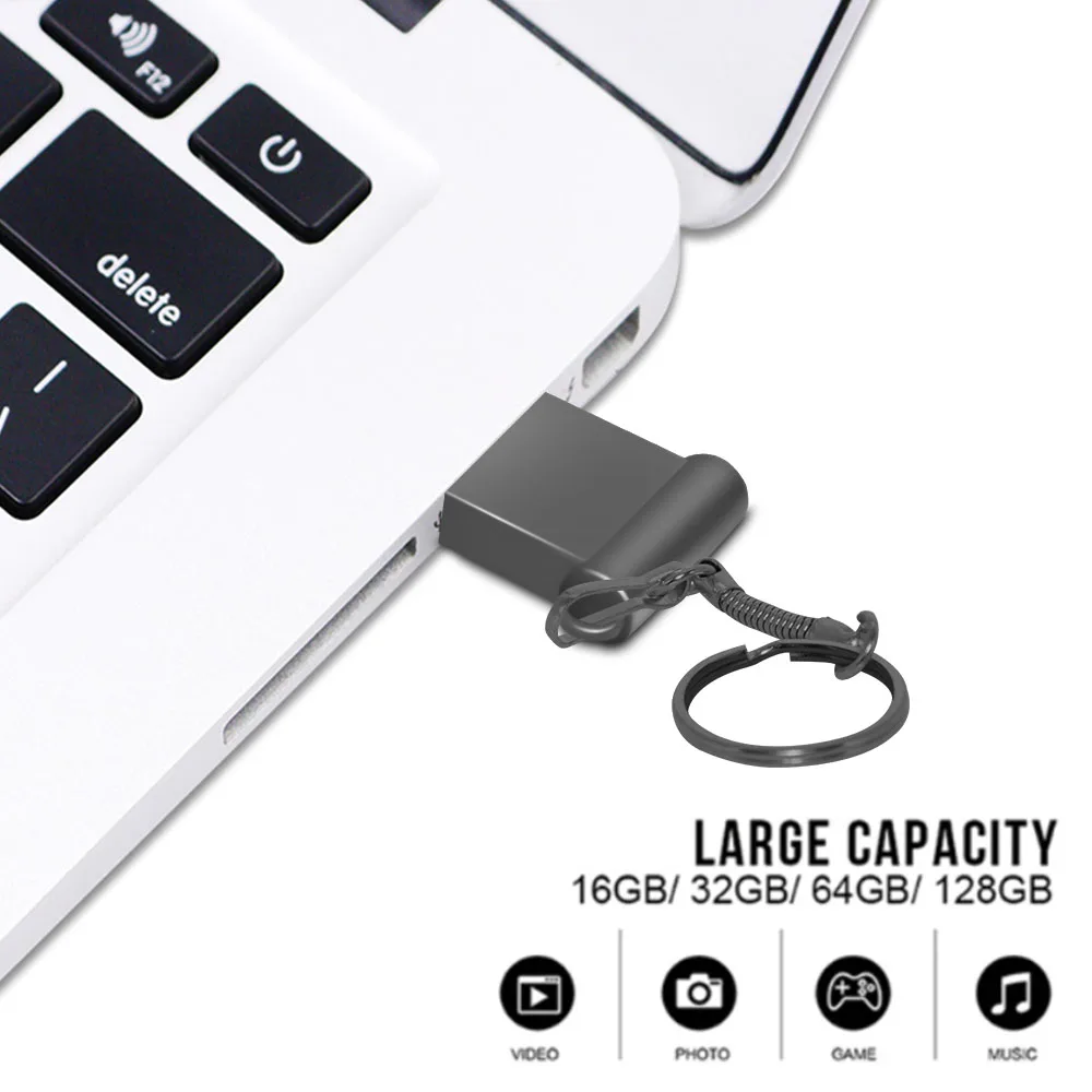 100 Uds Mini unidad Flash USB 64GB 32GB memoria Pen drive 16GB Cle USB 2,0 Stick 8GB 4GB dispositivos de almacenamiento USB logotipo personalizado gratis - imagen 4