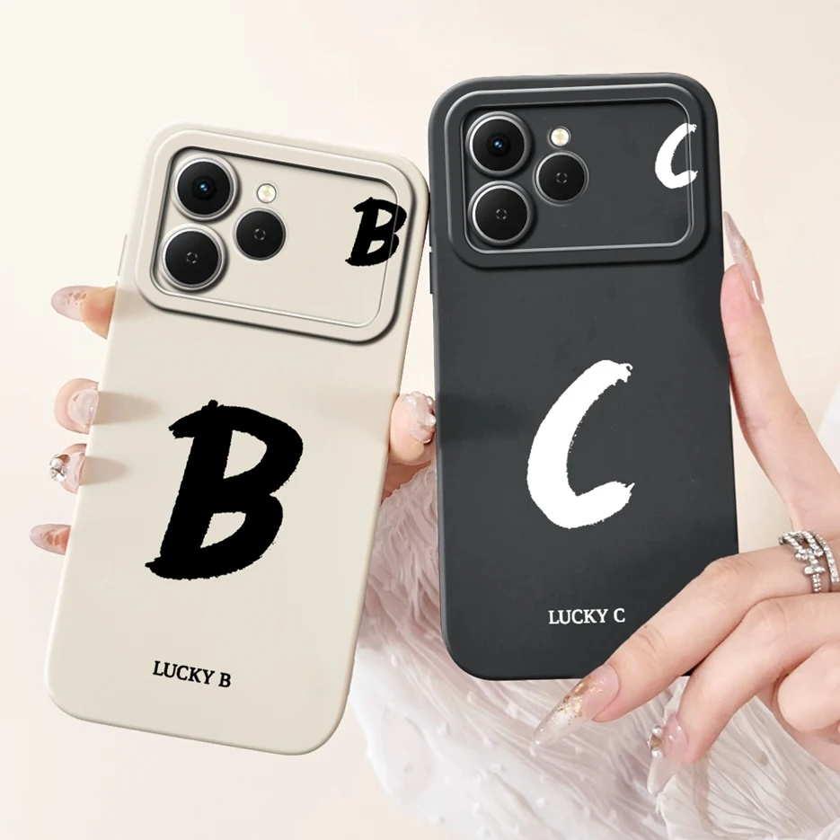 Para Tecno Spark 40 4G funda Spark 40C nuevas letras de la suerte funda de teléfono suave de TPU para Tecno Spark 40 Pro Plus KM7 Spark40 C Shell