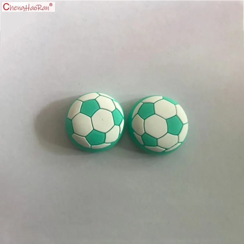 Tapas de Joystick de silicona para PS4, PS5, XBOX360, controlador de Gamepad, gorra protectora antideslizante, forma de fútbol, un par - imagen 4