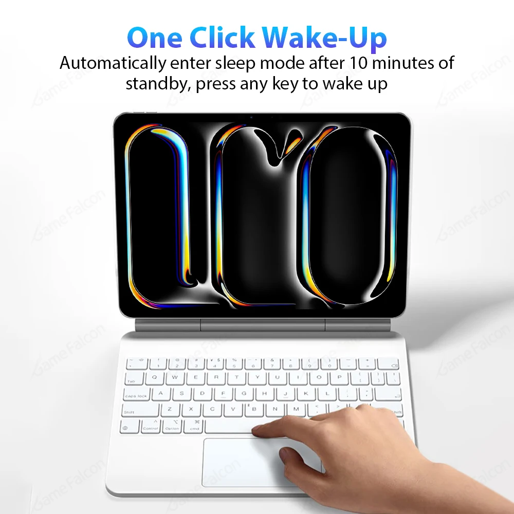 Para iPad A16 Pro 13 11th M5 M4 12,9 2025 Funda con teclado mágico Air 11 M3 M2 5 4 10 10th Generación 10,9 2024 Funda magnética - imagen 5