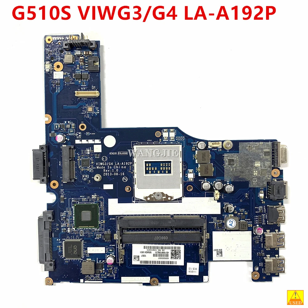 Placa base 90005219 para Lenovo G510S, placa base para ordenador portátil VIWG3/G4 LA-A192P DDR3 100% en funcionamiento