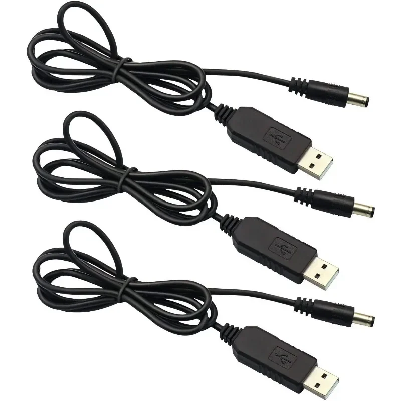 4 Uds Cable de refuerzo de energía USB DC 5V a DV 9V módulo de aumento 1M Cable adaptador convertidor USB enchufe de 2,1x5,5mm para Arduino WIFI - imagen 5