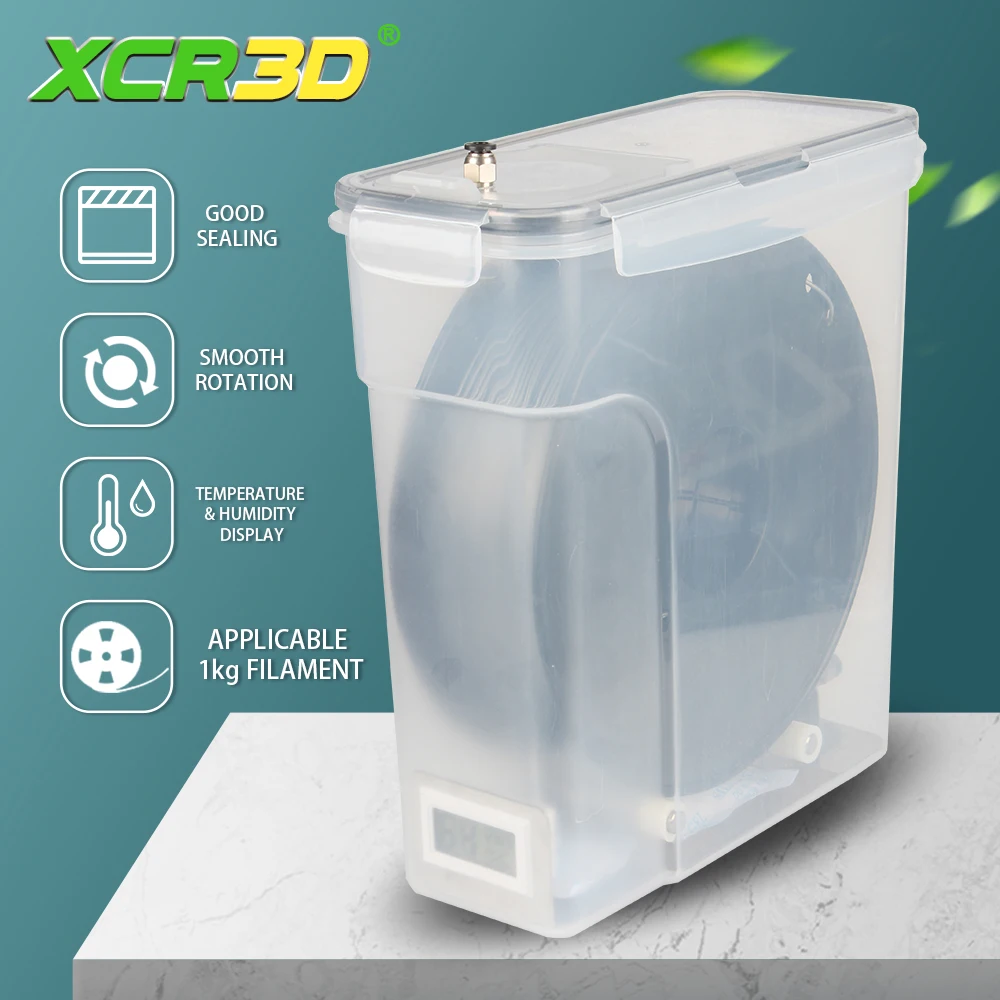 XCR3D-caja de secado de filamentos para impresora 3D, soporte de almacenamiento para mantener el filamento seco por sublimación