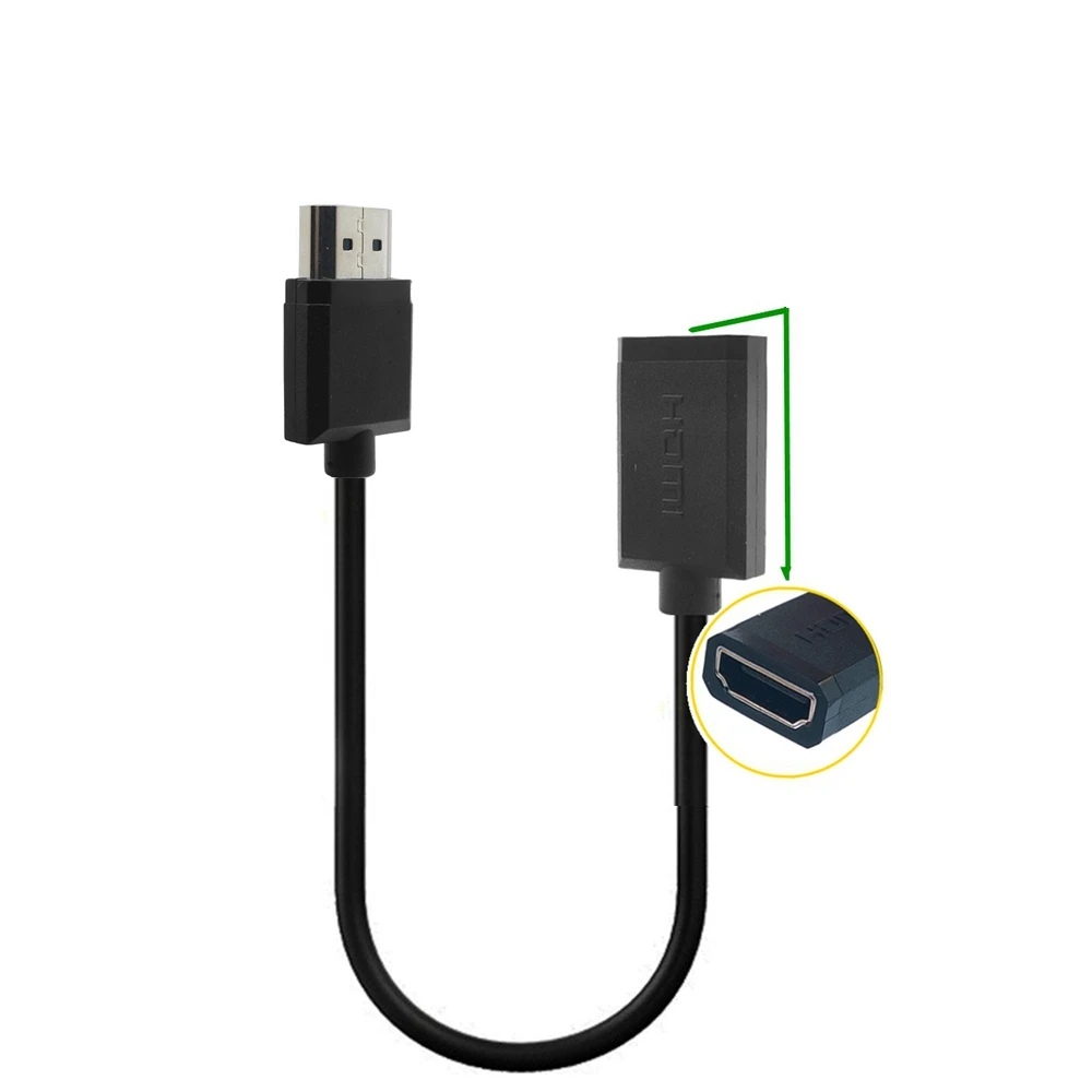 Cable de conexión de vídeo HD codo cable HDMI versión 2,0 4K60hz monitor de ordenador portátil proyector TV universal