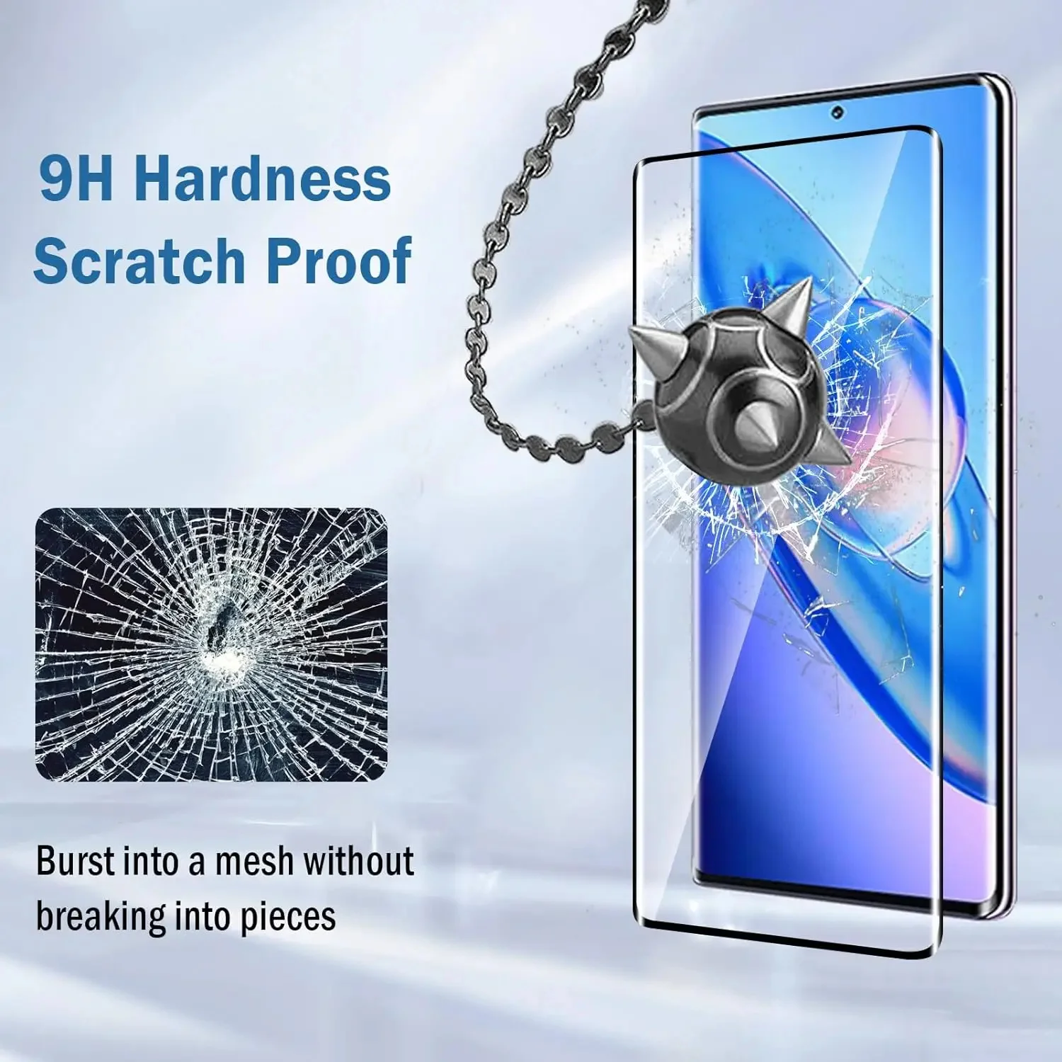 Pegamento de vidrio templado curvo 3D de cuatro lados para película Blackview A200 Pro - imagen 4