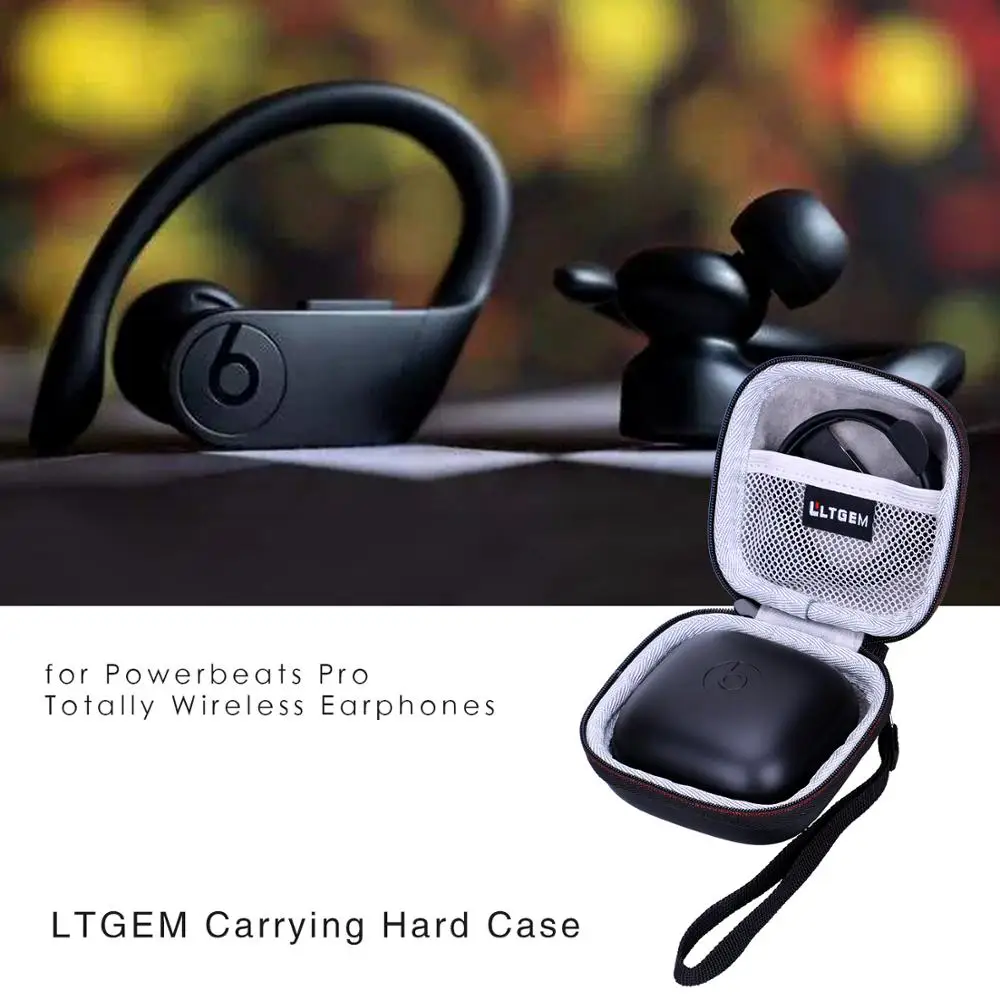 LTGEM Estuche rígido de EVA negro para auriculares totalmente inalámbricos Powerbeats Pro - imagen 2