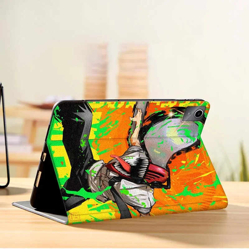 Motosierra hombre Anime Denji para Lenovo Pad Tab Legion Xiaoxin Y900 Y700 K10 M10 P11 3. a generación Pro GT Plus funda para tableta - imagen 4