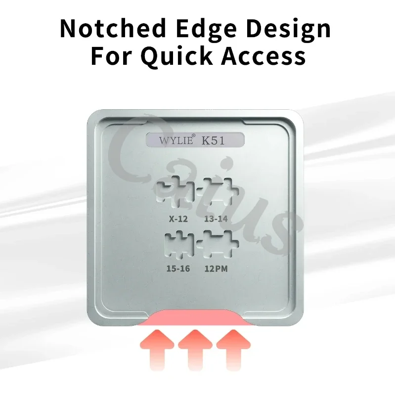 WYLIE K51 pantalla IC soldadura plataforma de plantación magnética para IPX a 16PM pantalla táctil IC trasplantación Reball estaño plantación - imagen 5
