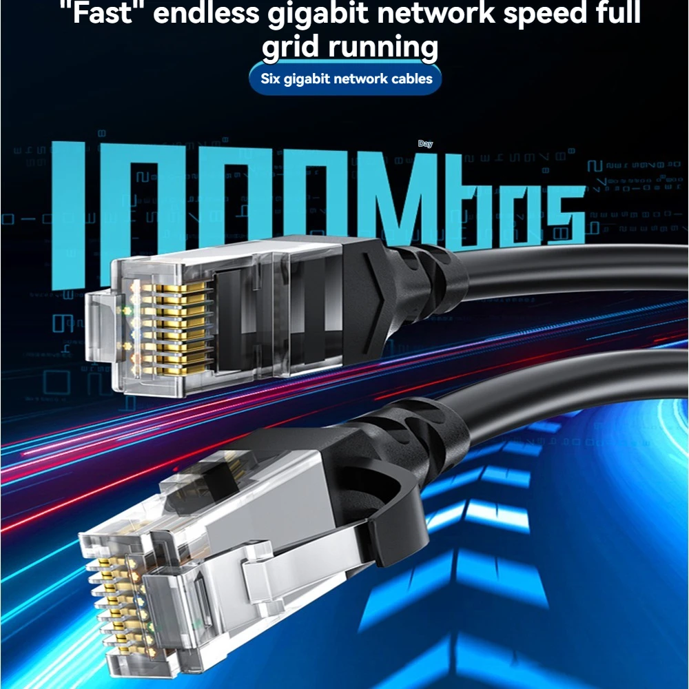 Ethernet Cable Cat6  Gigabit High Speed 1000Mbps Internet Cable RJ45 LAN Cord Shielded Network for Laptop Router PC TV PS5 Xbox - imagen 2