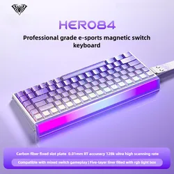 AULA HERO84 HE Teclado Gaming Magnético RGB con Disparo Rápido