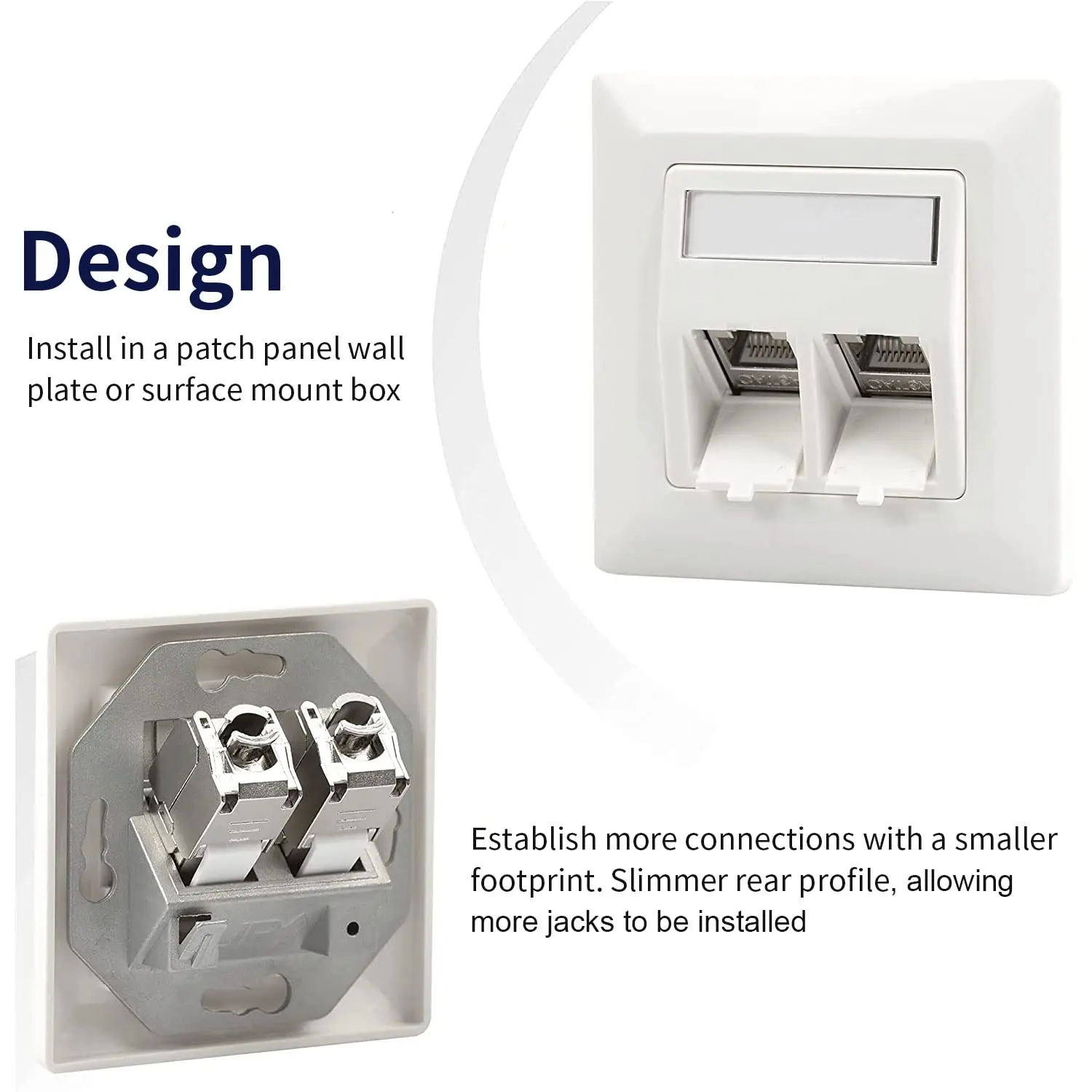 Keystone Jack RJ45 Cat7 STP - Conexión Sin Herramientas - imagen 5
