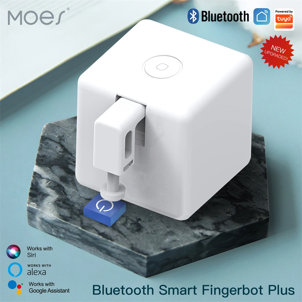 MOES Tuya Smart Bluetooth Fingerbot interruptor pulsador aplicación Smart Life Control de voz a través de Alexa, asistente de Google
