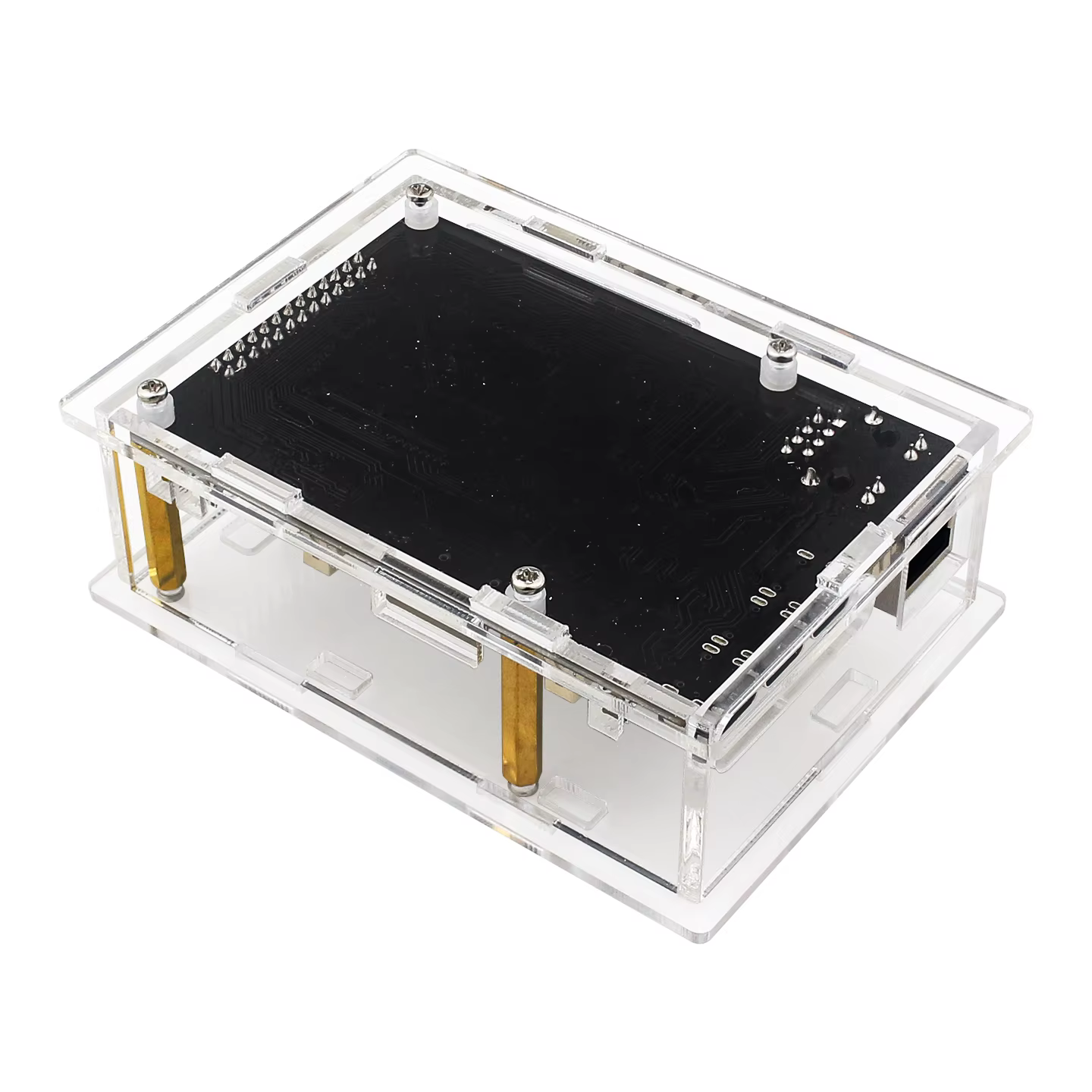 Caja acrílica para ESP32-P4, placa de desarrollo de procesador de RISC-V de doble núcleo, caja protectora de carcasa transparente para placa de JC-ESP32P4-M3 - imagen 3