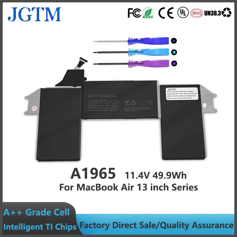 Batería A1965 para MacBook Air de 13 pulgadas modelo A1932 A2179 reemplazo de batería 2018 2019 2020 versión EMC 3184 3302 capacidad Real - imagen 2