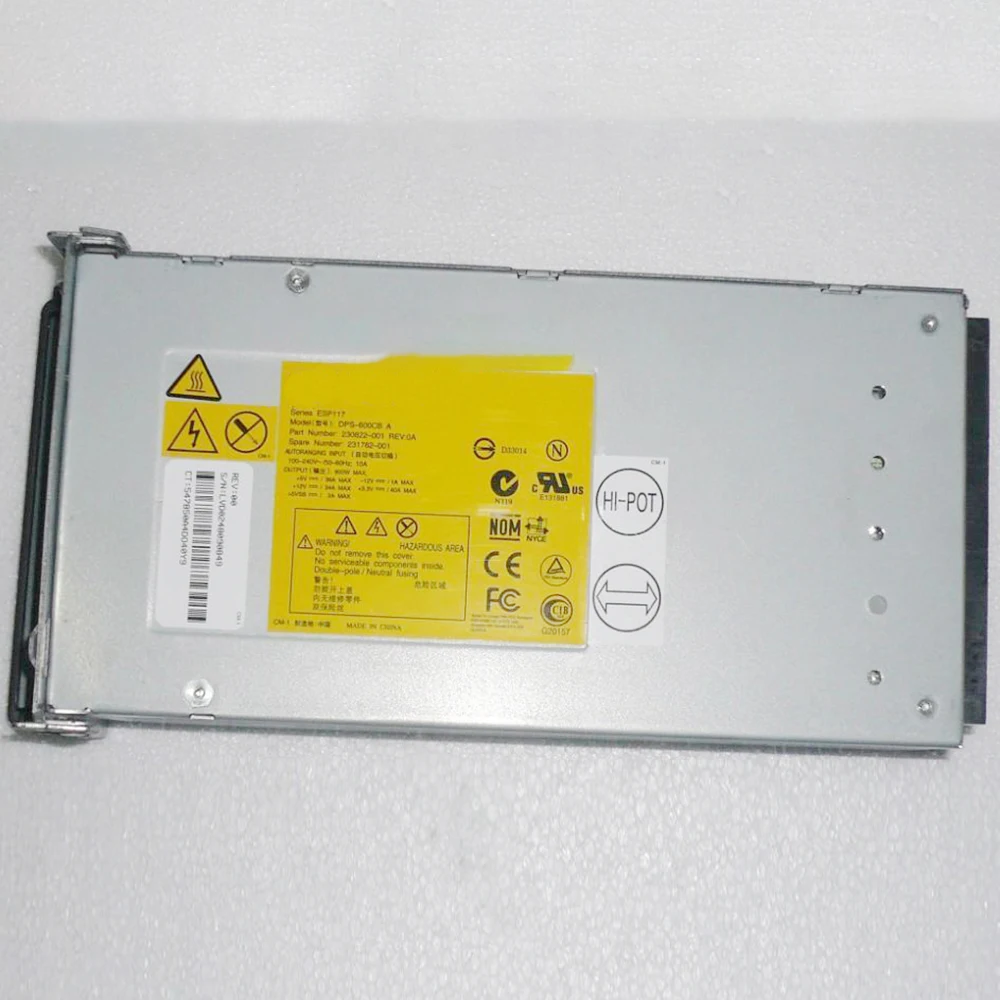DPS-600CB A para fuente de alimentación del servidor HP ML570G2 ML530G2 231782 -001 230822 -001 600W - imagen 2