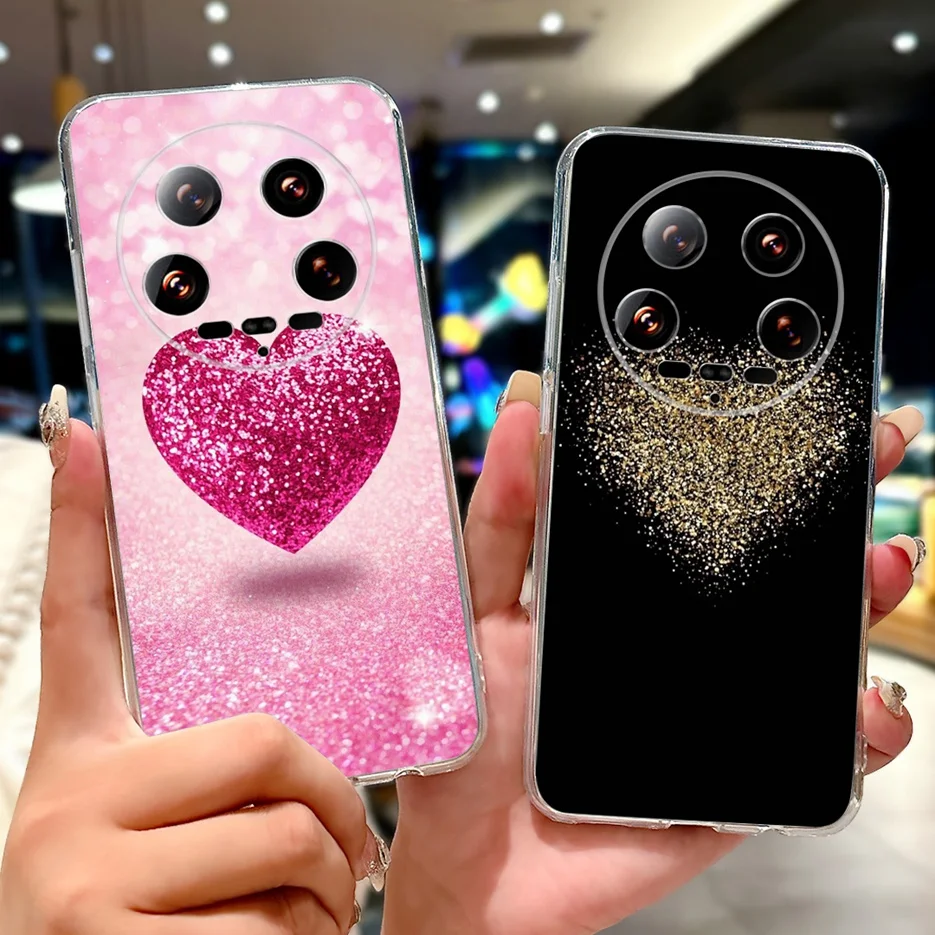 Para Xiaomi 14 Ultra funda Mi 13 Ultra coloridas flores pintadas funda suave y delgada para teléfono Xiaomi Mi 14 Ultra Mi 13Ultra Shell - imagen 3