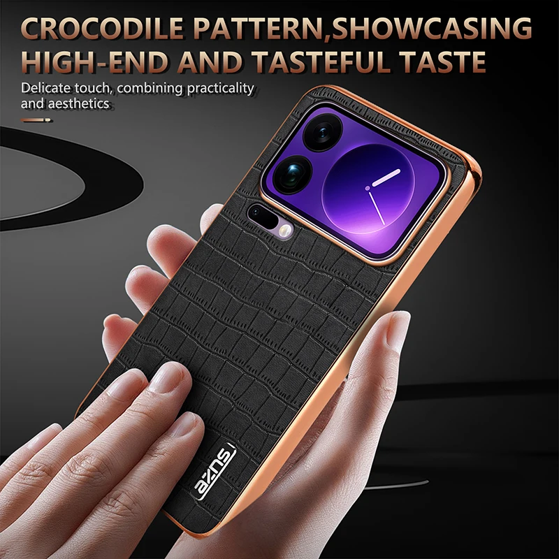 Para Xiaomi Mi 17 Pro Max funda de lujo de cuero PU funda protectora trasera para Xiaomi mi 17 17Pro Max Mi17 carcasa de teléfono - imagen 5