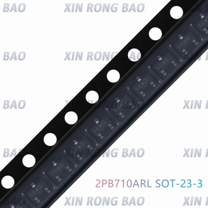 5 uds 2PB710ARL,215 SOT-23-3 PNP -50V -500mA triodo Transistor - imagen 3