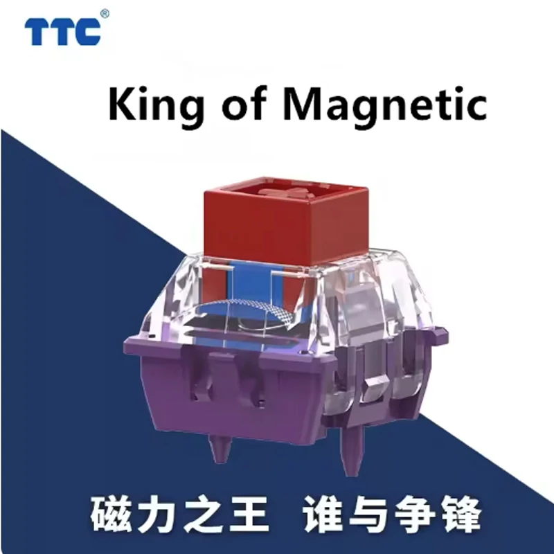 Interruptor de teclado mecánico con interruptor magnético TTC, alta transmitancia de luz, deportes electrónicos, PC para juegos, Atk68 Na87 Hm66, interruptor magnético