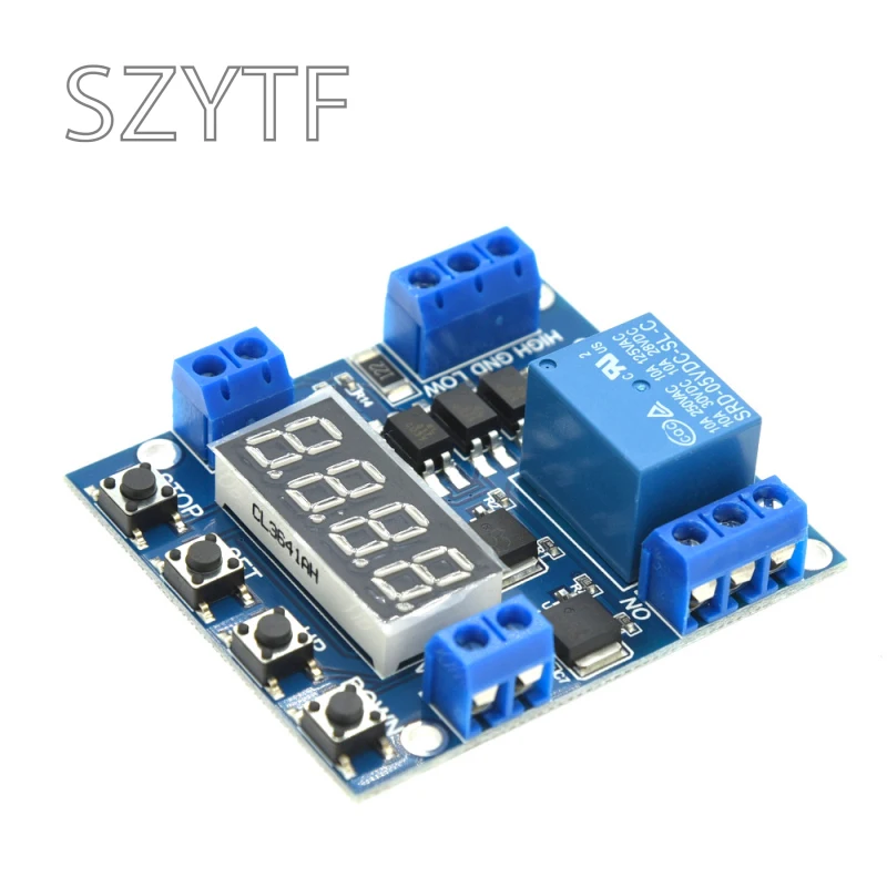 Módulo de relé fuera de retardo de 1 canal Disparador de bajo nivel Interruptor de temporizador ajustable de 5 V para control de automatización - imagen 5