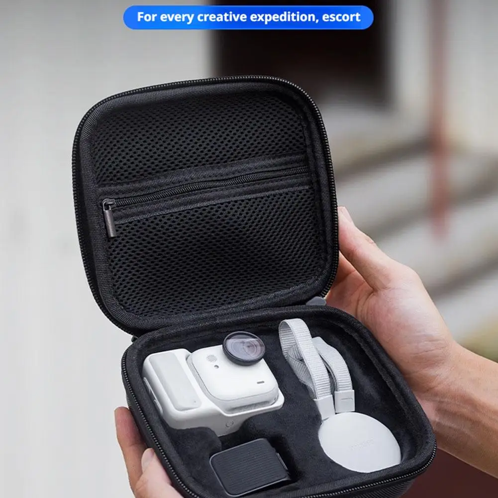 Bolsa de almacenamiento dura de EVA para Insta360 GO, Estuche de transporte de viaje Ultra portátil, bolsa de almacenamiento multiusos, organizadores, bolsa a prueba de golpes - imagen 2