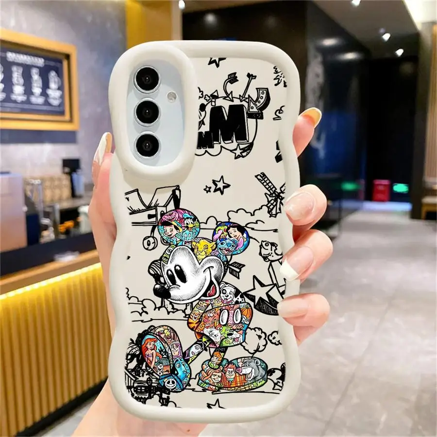 Funda de moda de Mickey Minnie de Disney para Samsung Galaxy A12 A33 A35 A11 A16 A13 A26 A34 A21s A36 A15 A14 funda de teléfono suave - imagen 2