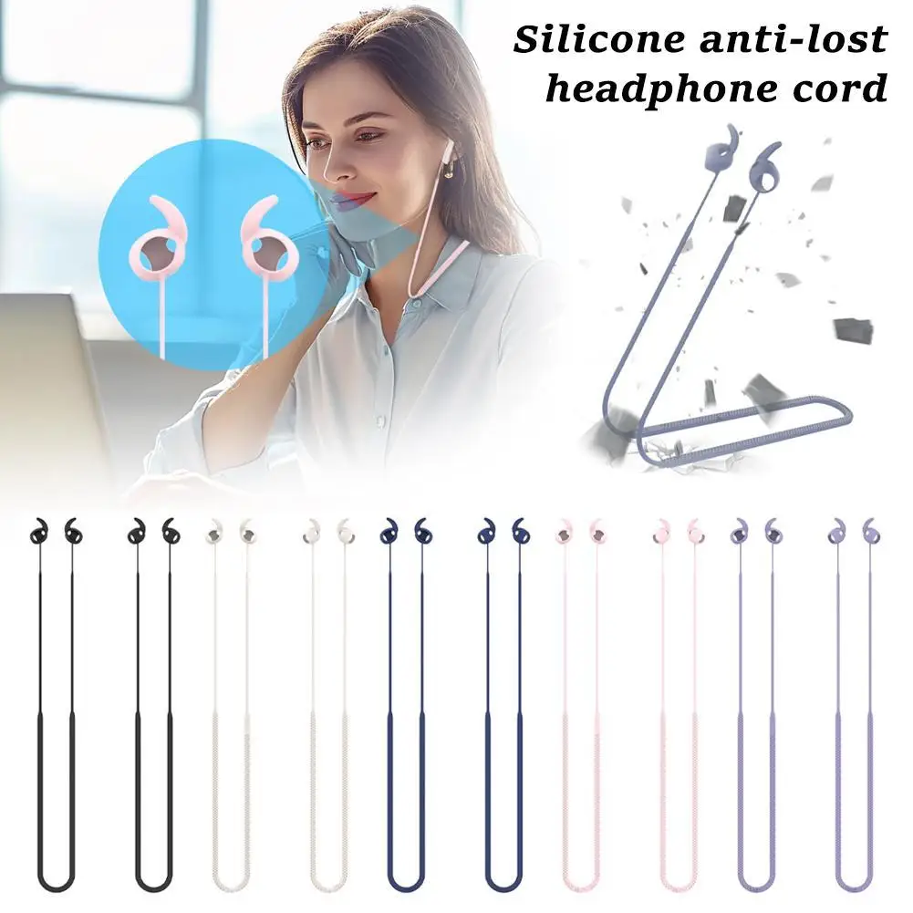 Para Samsung Galaxy Buds 3 Pro Auriculares Bluetooth con cable anticaída de silicona Cable de auriculares antipérdida de silicona para colgar en el cuello