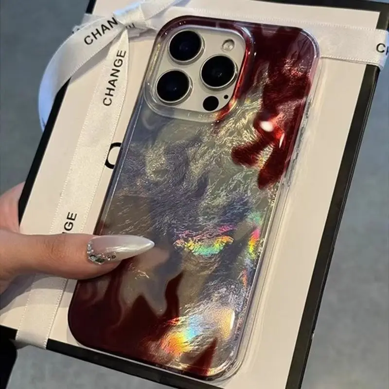 Funda de teléfono transparente con llamas degradadas para iPhone 16 15 14 Pro Max 13 12 11 XS X XR 7 8 Plus SE 2022, cubierta de protección a prueba de golpes - imagen 2