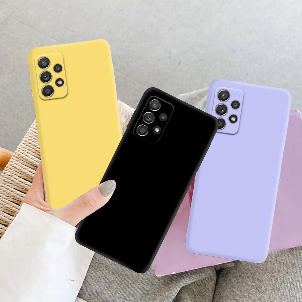 Funda de teléfono de silicona líquida para Samsung Galaxy A13 A23 A33 A53 A73 A14 A24 A34 A54 A22 A32 A25 A52 A52S A72 4G 5G Fundas - imagen 4
