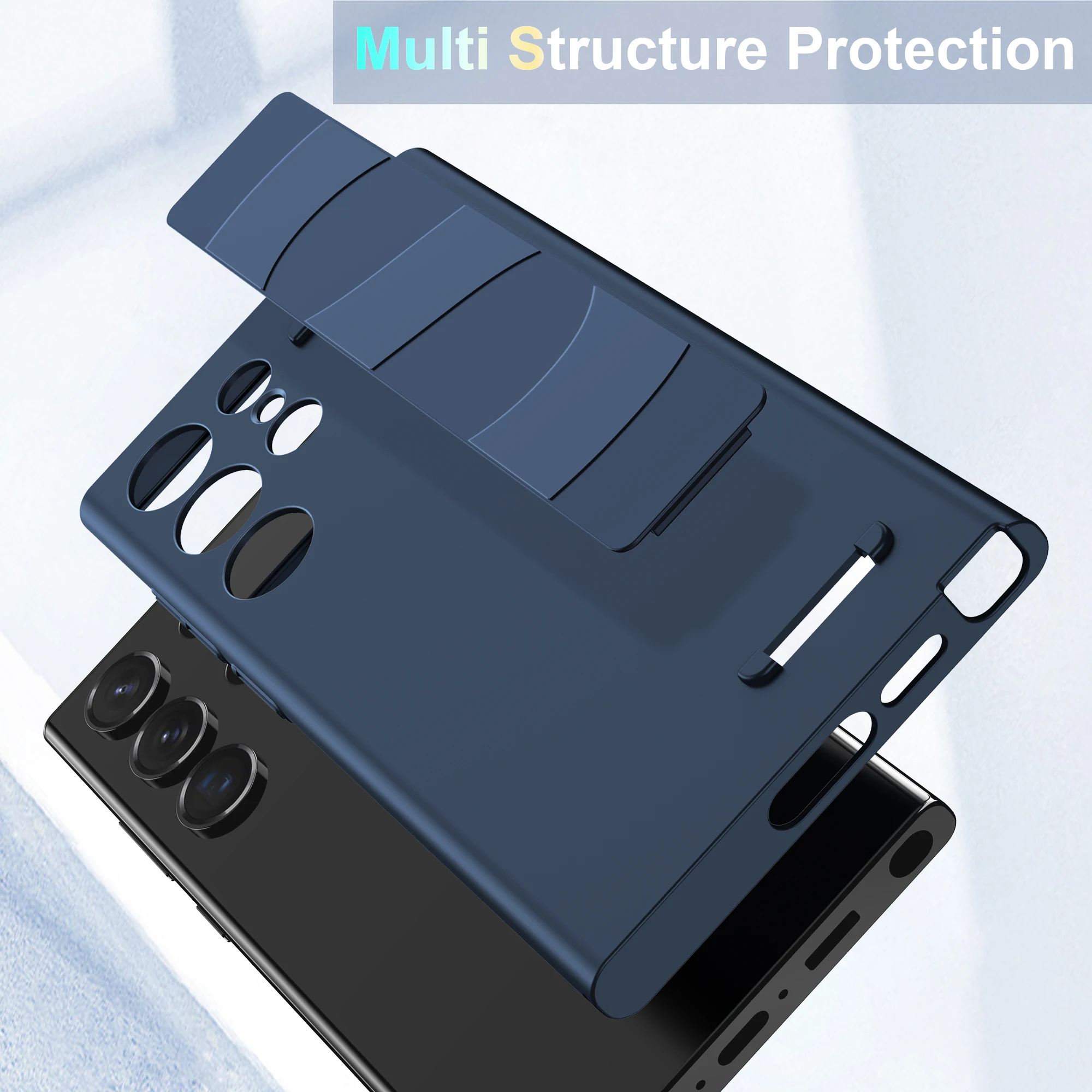 Funda de lujo con correa de muñeca elástica para Samsung Galaxy S23 S24 S25 Ultra Plus, funda a prueba de golpes - imagen 4