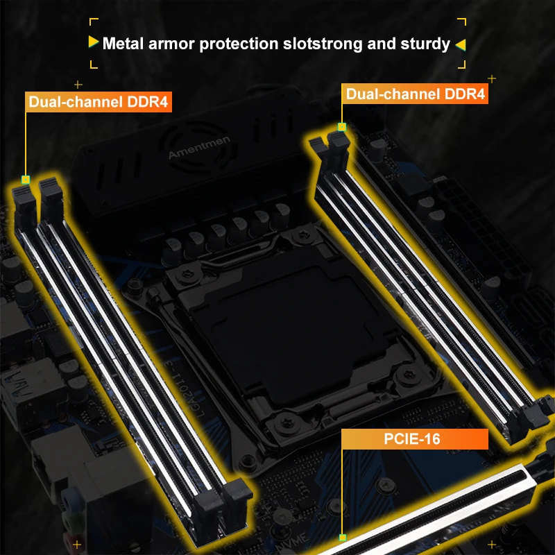 Placa base X99 micro-atx LGA 2011 V3 DDR4 RAM M.2 Wifi/NVME para CPU Xeon E5 V3/V4 - imagen 5