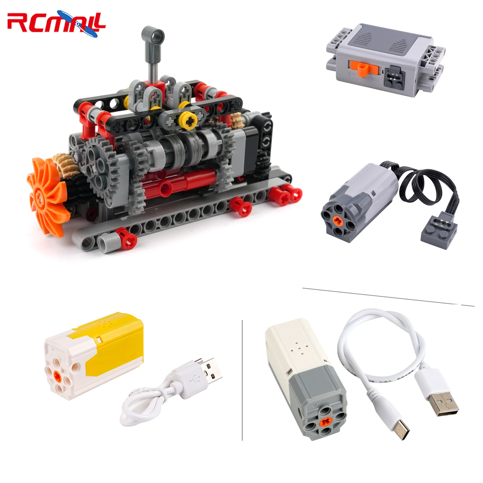 Motor de caja de cambios de 6 velocidades, modelo de transmisión Manual, bloques de construcción MOC, rompecabezas ensamblados, juguetes, ladrillos compatibles con Legoeds