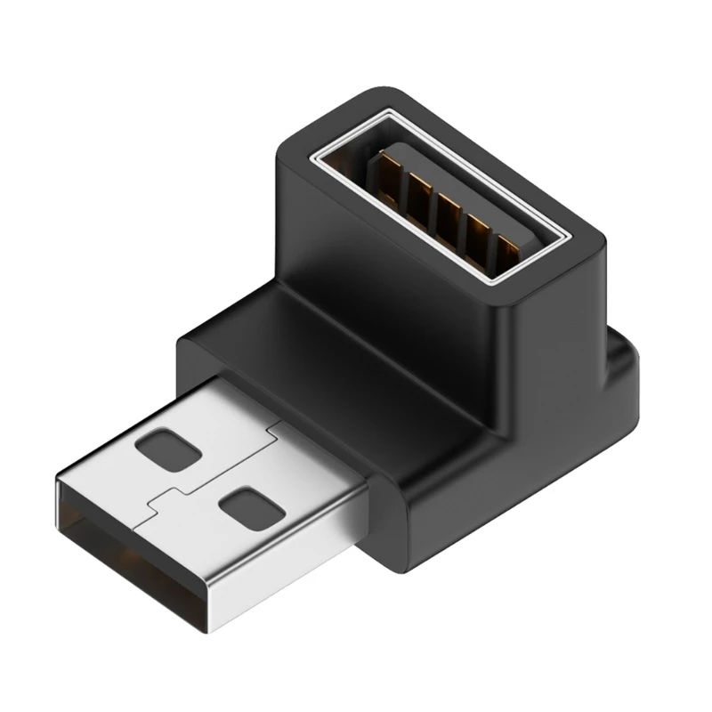 Adaptadores USB en forma de U, adaptador de ángulo recto de 90 grados, USB hembra a USB macho, adaptador de datos rápido de 10gbps, convertidor de carga - imagen 5