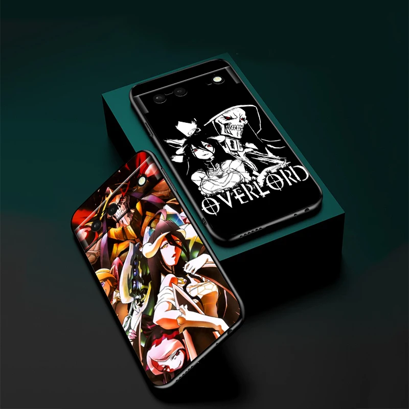 Funda de teléfono Anime Overlord para Google Pixel 9, 8, 7 Pro, 6 Pro, 6A, 5A, 5, 4, 4A, XL, 5G, negra, suave - imagen 4