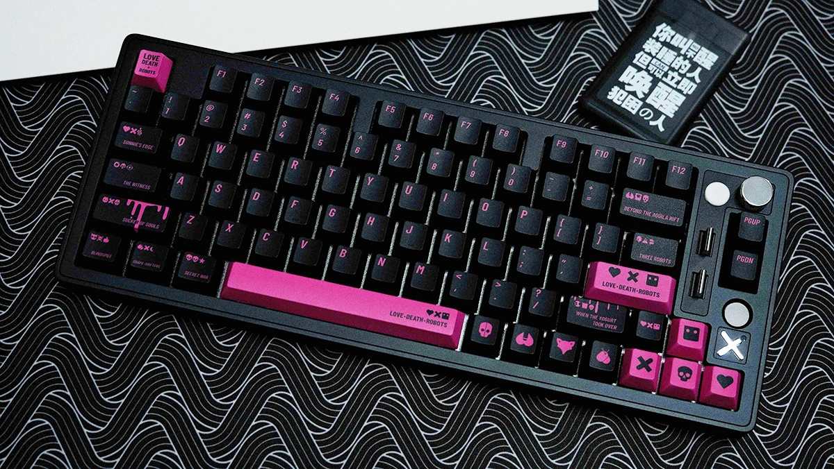 KCA Design Love Death And Robots Keycaps Cherry Profile Juego completo de teclas de teclado mecánico SUB PBT de cinco lados - imagen 2