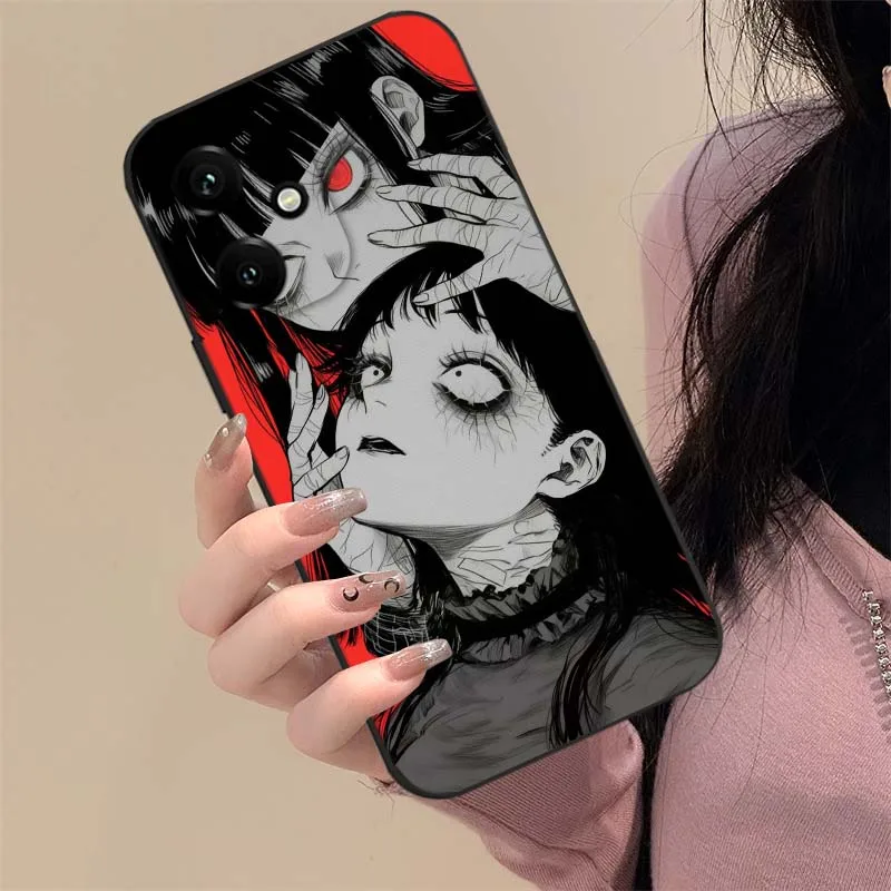Funda de terror Junji Ito para Honor Play 5T 50 4T 40 5 4 3 30 20 Magic7 Magic6 Magic5 Lite Pro Plus Youth 5G - imagen 4