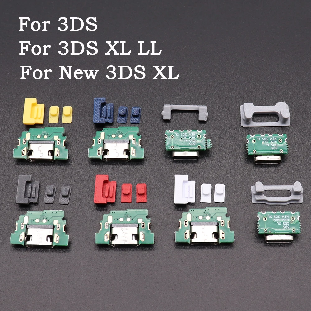 Enchufe de puerto de carga tipo C para 3DS nuevo 3DS XL LL USB C conector de interfaz de enchufe trasero de carga DIY tipo C base de carga hembra