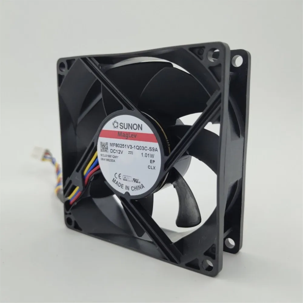 para Sunon MF80251V3-1Q03C-S9A Ventilador de PC silencioso PWM de 80 mm x 25 mm: MagLev, 2600 RPM, 4 pines para refrigeración de CPU - imagen 4