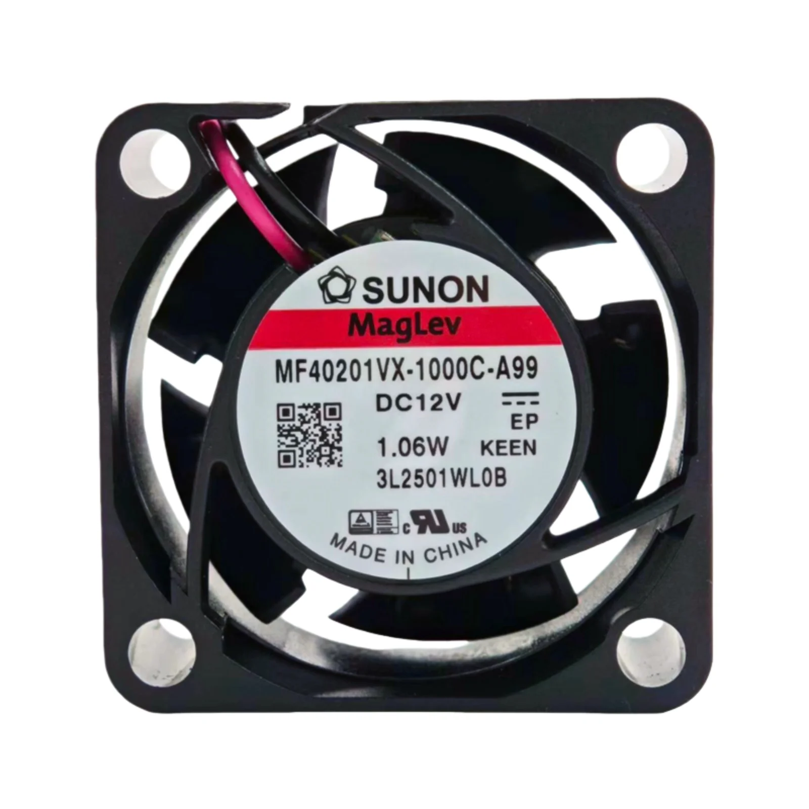 Para SUNON MF40201VX-1000C-A99 40x40x20mm DC 12V ventilador de refrigeración ultrasilencioso, 8000RPM 10.8CFM 27,5dBA, para interruptor de red, enrutador