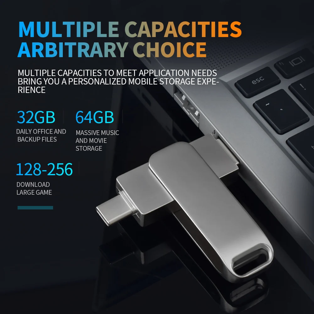 Zsuit Pendrive USB-C 3.0 OTG Metal Impermeable - imagen 4