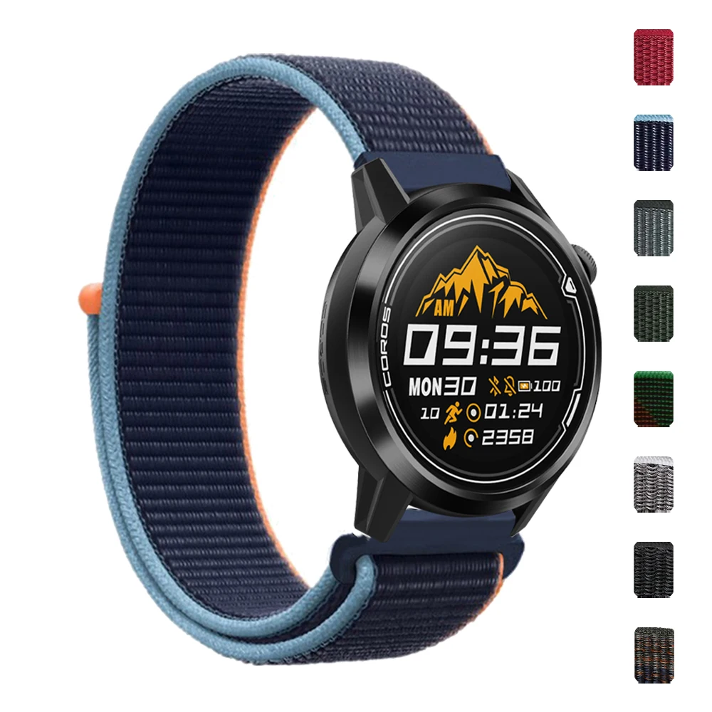Para COROS PACE 3 2 Correa de bucle 20mm 22mm banda de nailon para COROS APEX Pro/2 Pro 46mm 42mm pulsera trenzada accesorios de reloj Correa