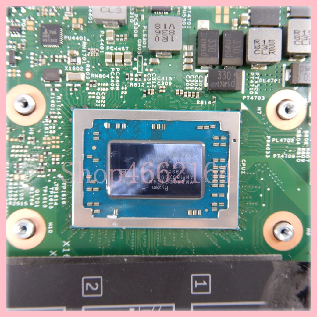 17852-1 con R7-2700U CPU placa base para portátil Dell Inspiron 13 7375 placa base para ordenador portátil CN-0K6D95 07F4H3 100% probado OK - imagen 5