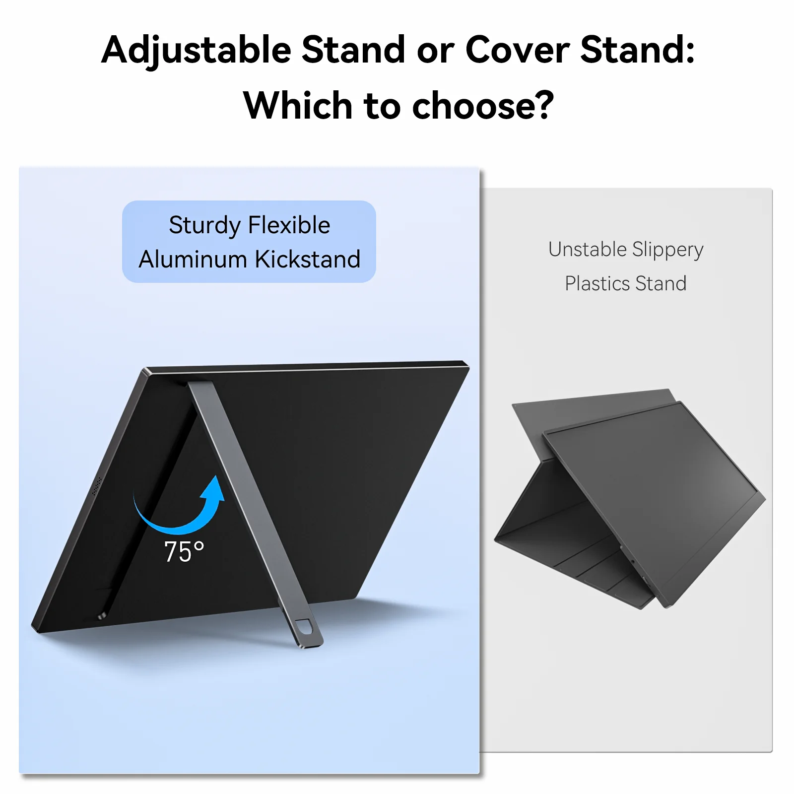 Hermosos regalos Monitor portátil para juegos de 15,6 pulgadas y 60 HZ, pantalla IPS 16:9 1080P LCD FHD, segunda pantalla externa de ordenador para teléfono - imagen 3