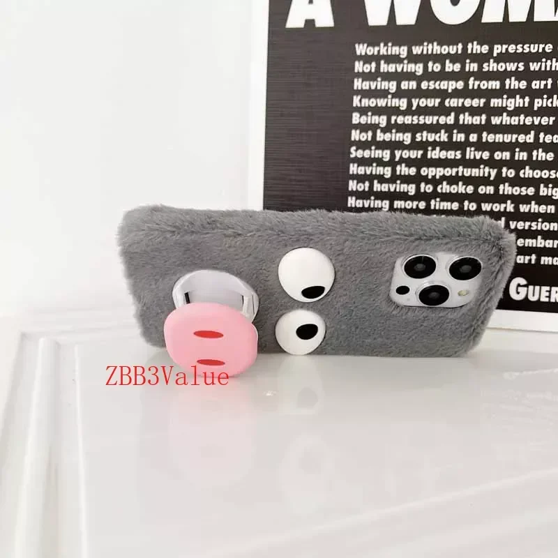 Funda de felpa para teléfono móvil, carcasa bonita de cerdo para OnePlus 11R 11 10T 10R 10 9RT 9Pro 9 9R 8TPlus 8T 8Nord 8 Pro 7T Pro 7T 7Pro 6T 5T 5 - imagen 5