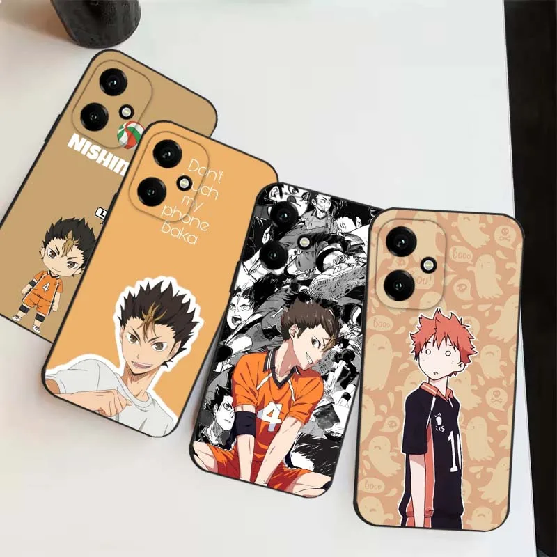 Funda de Anime Nishinoya Yuu para Honor Magic4 3 400 300 200 100 90 Ultra GT Lite Pro Plus Power 5G funda de teléfono negra