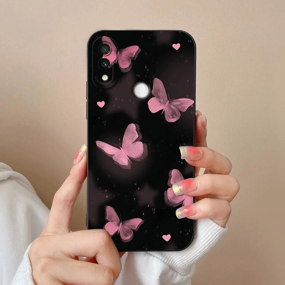 Para Redmi Note 7 Pro 7S Funda bonita de dibujos animados suave Funda trasera de silicona líquida para Xiaomi Redmi Note7 Pro Funda parachoques de alta calidad - imagen 3
