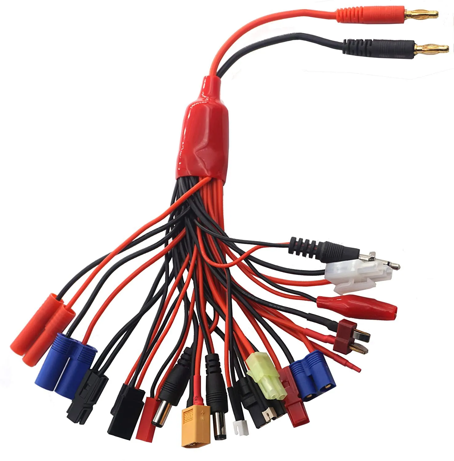 Adaptador de Cable de carga de equilibrio multifunción 8 en 1/19 en 1 XT60 EC3 EC5 HXT TAMIYAS para cargador IMAX B6 B6AC 8 en 1 19 en 1 - imagen 2