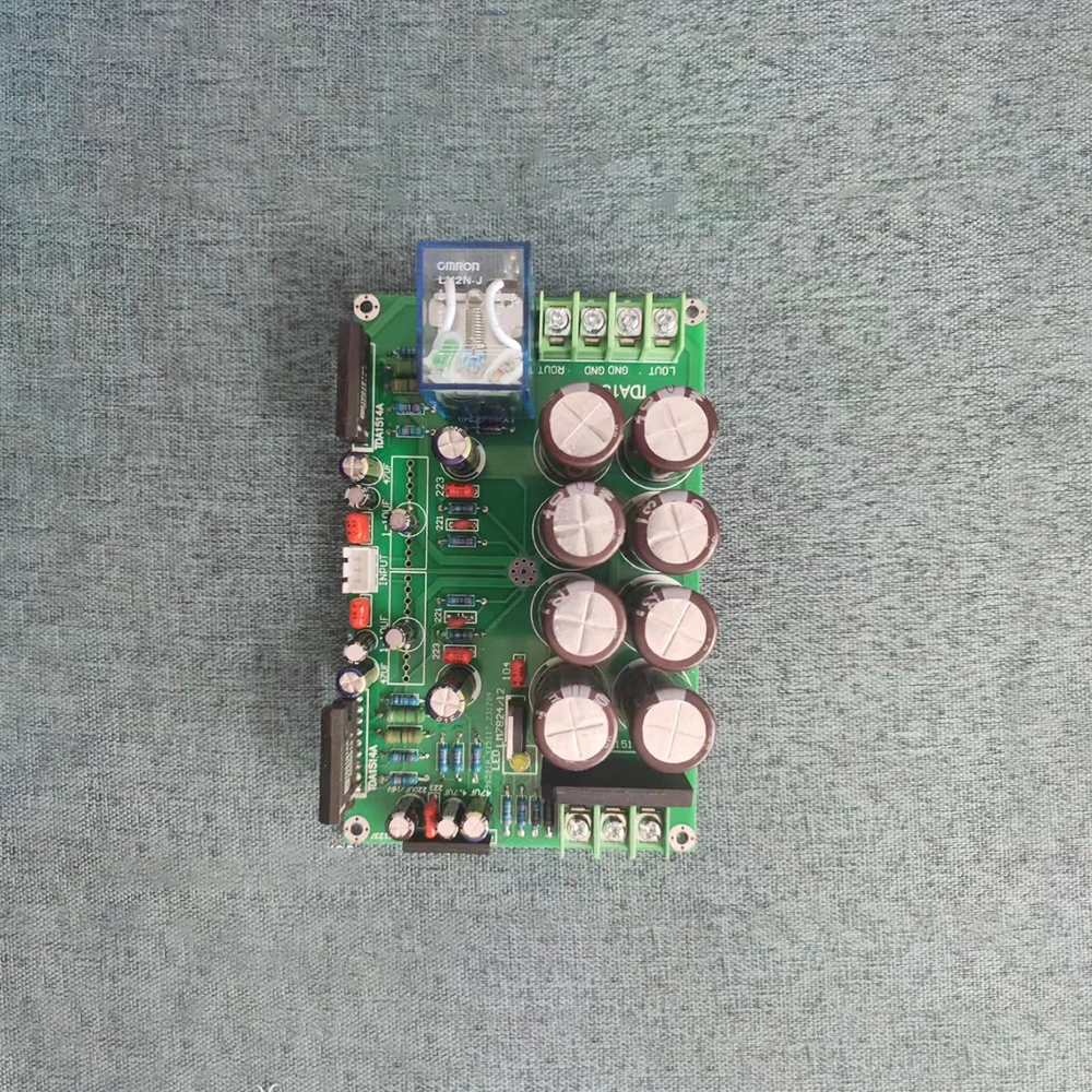 TDA1514A용 동일한 번호 사다리 뒤 2채널 발열 HiFi 증폭기 보드 8.2×12.6cm - imagen 3
