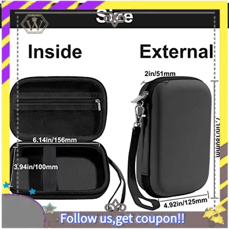 Nuevo para Phomemo D30 D35/JADENS D11/Memoking bolsa organizadora de impresora de código de barras negra portátil multifuncional, almacenamiento de máquinas de etiquetas - imagen 5